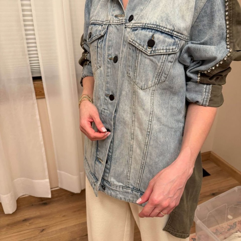 Women's Denim and Olive Jacket